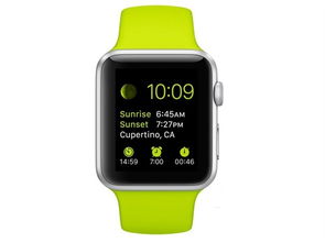 苹果 Apple Watch Sport 智能手表 绿色38毫米表壳款产品图片赏析